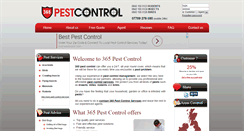 Desktop Screenshot of 365pestcontrol.com